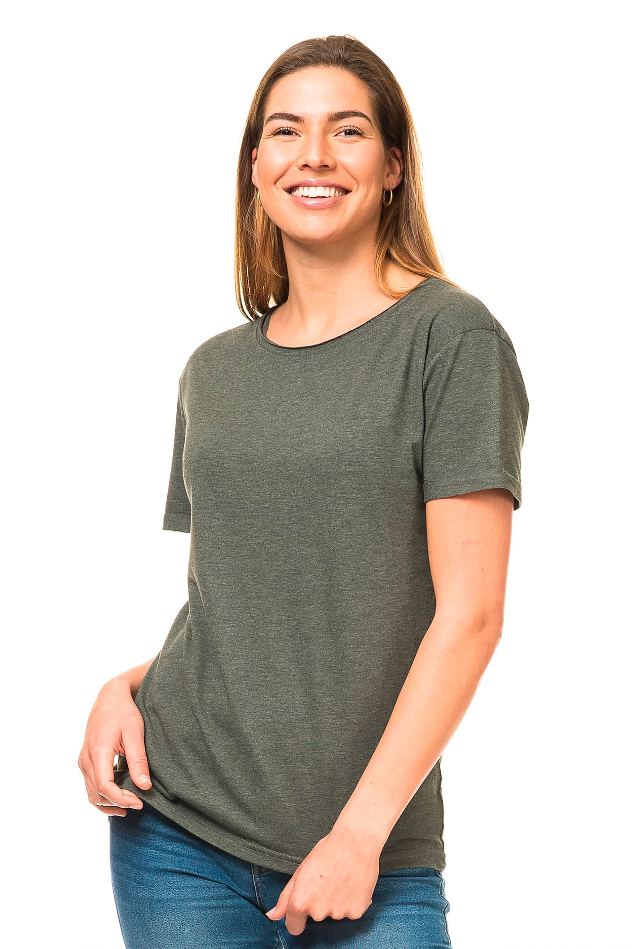 blanco t-shirt met rafelige halslijn 100% biologisch katoen, 145 g/m² - Bild 23