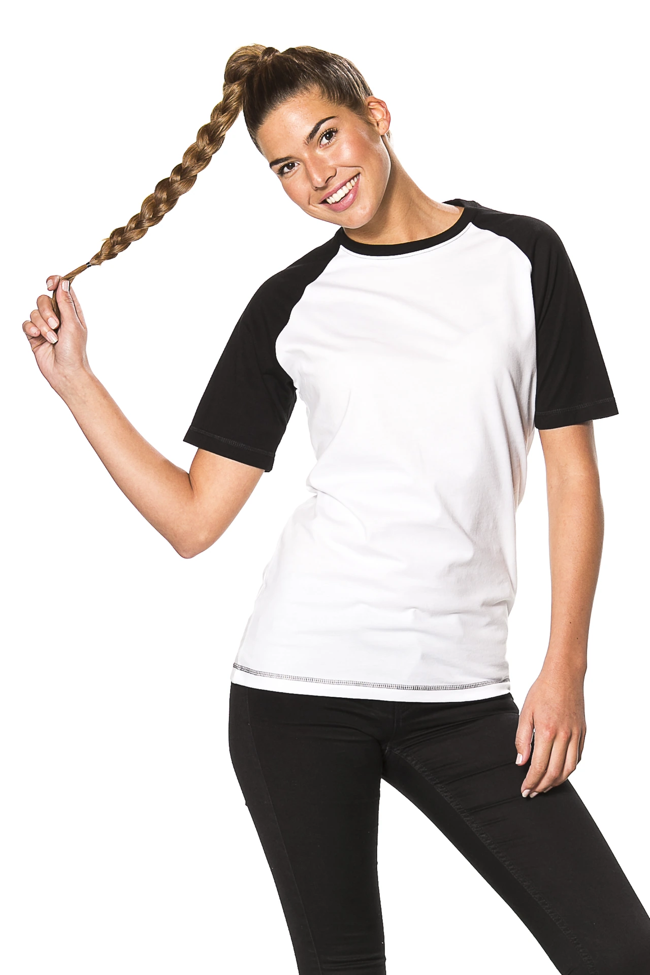 blanco t-shirt raglanmouw | 100% katoen 165 g/m² - Bild 5