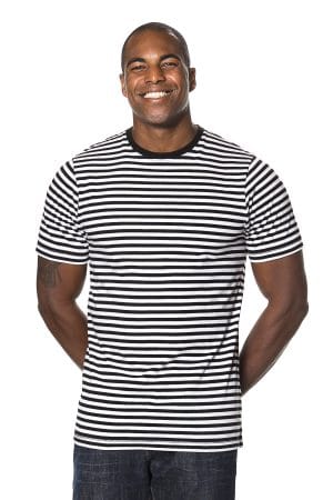 blanco gestreept t-shirt unisex 150 g/m² | biologisch katoen