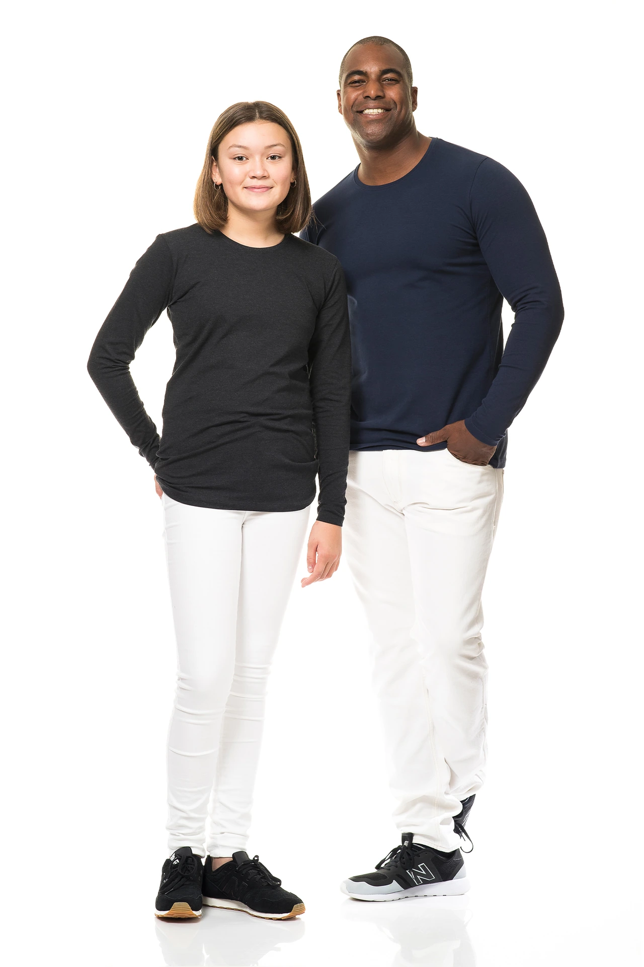 blanco t-shirt lange mouw stretch stof | 170 g/m² bio katoen en elastaan - Bild 6