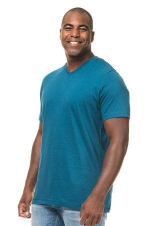 T-shirt Uni Fashion V-neck